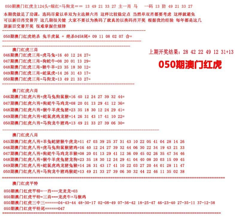 050期红虎图[图]
