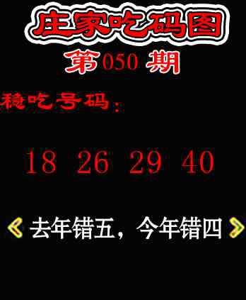050期庄家吃码图[图]