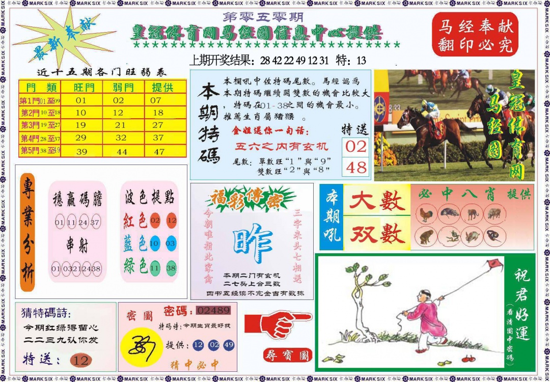 050期体育网马经图[图]