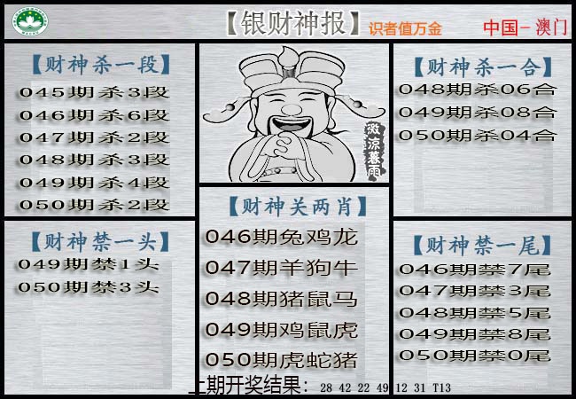 050期银财神[图]