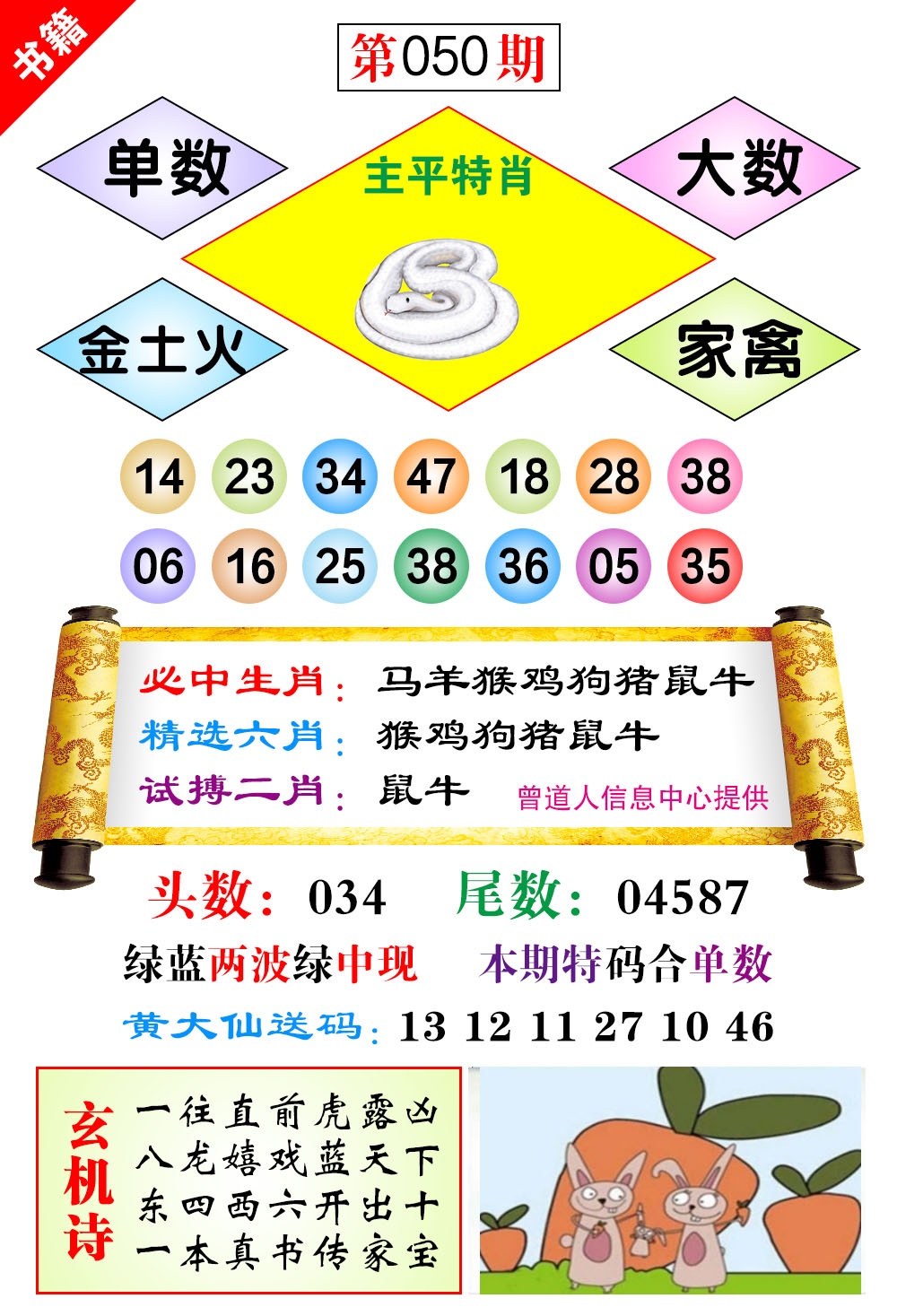 050期澳门济公十八码[图]