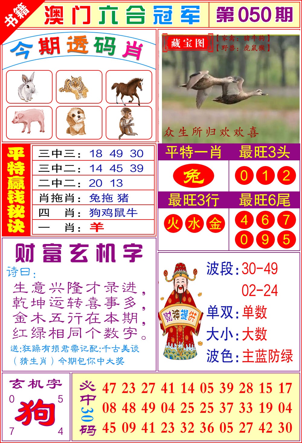 050期澳门六合冠军[图]