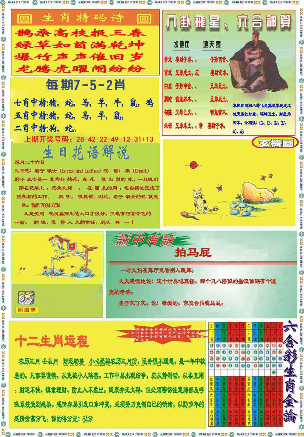 050期九龍马经B(推荐)[图]