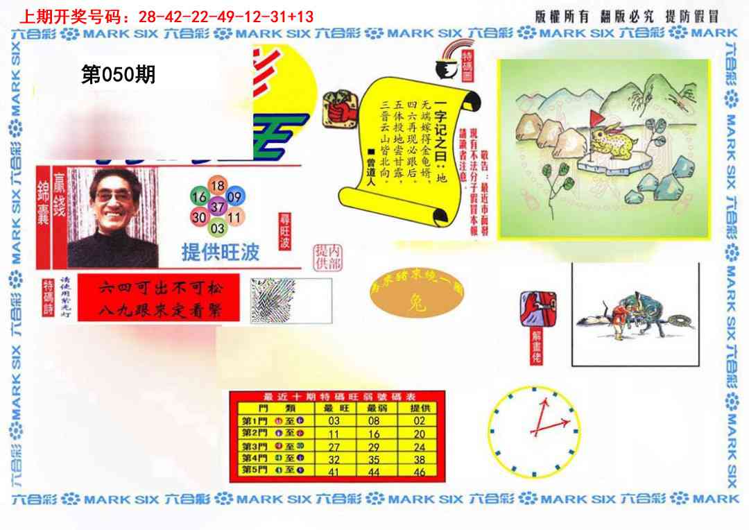 050期特码王(信封)[图]