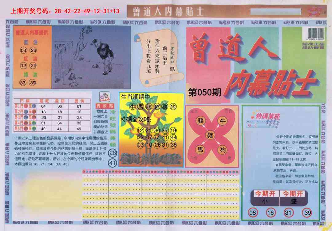 050期曾道人内幕贴士A[图]