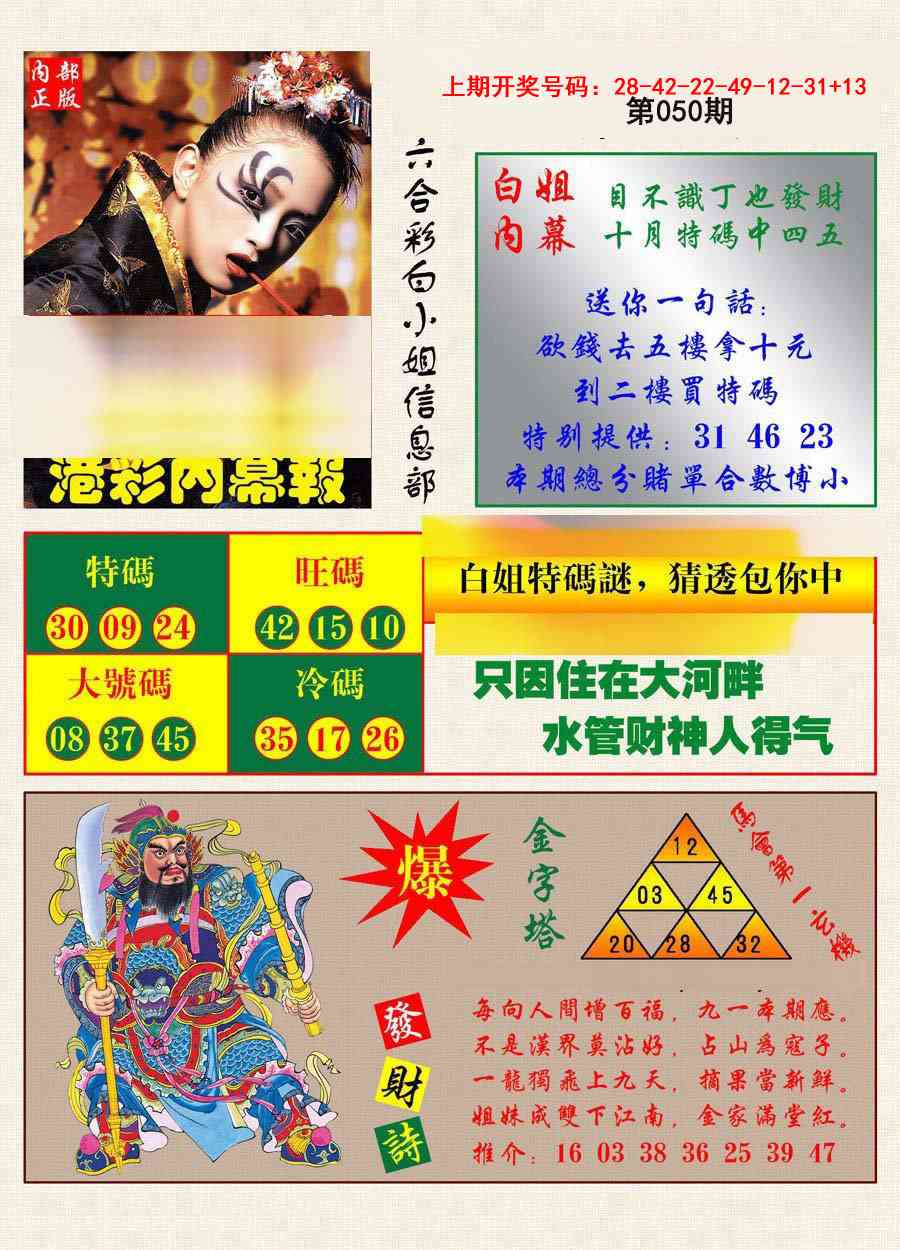 050期港彩内幕报[图]