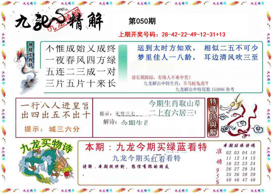 050期九龙精解[图]