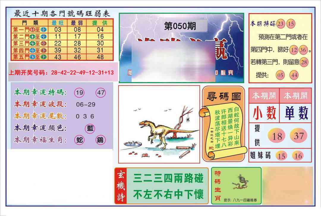 050期逢赌必羸[图]