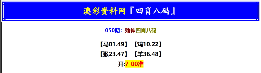 050期赌神四肖八码[图]